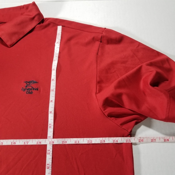Straight Down Performance Cypress Point Golf Club Polo Size XL Men Red - Picture 9 of 11